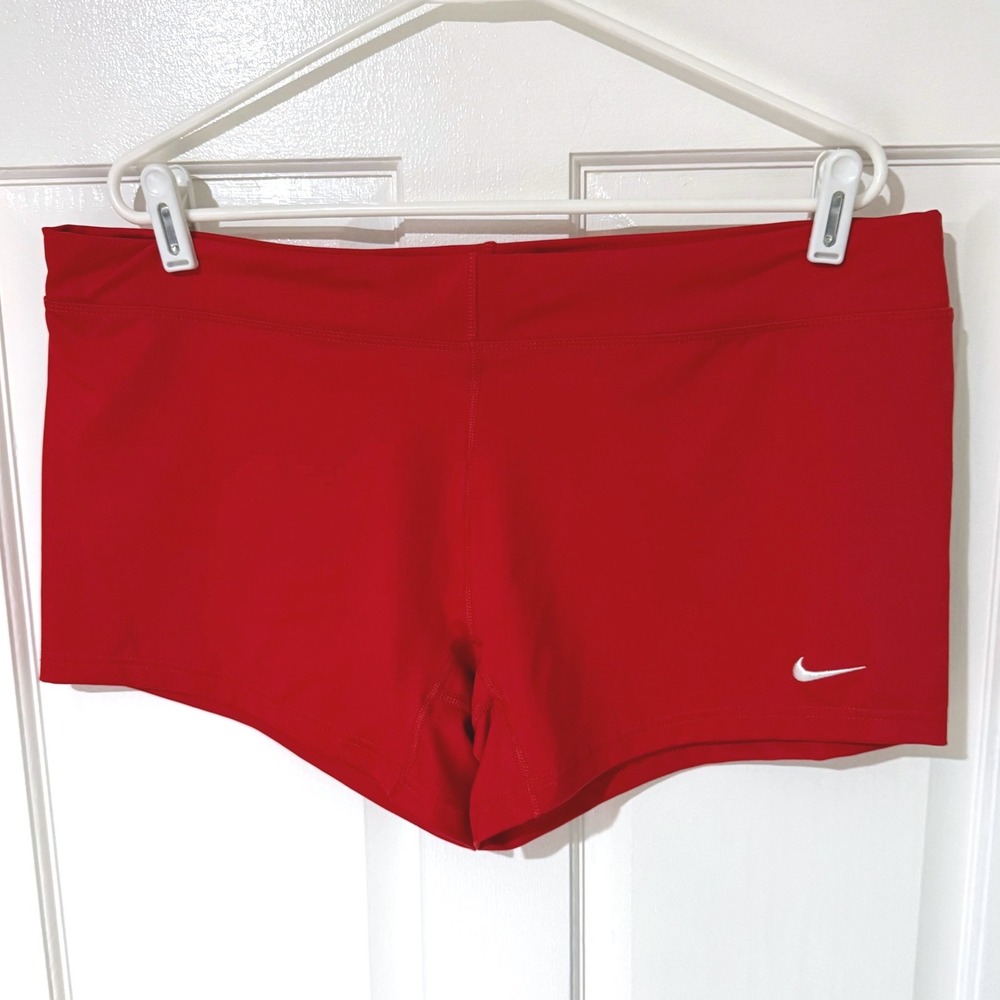 Nike Dri-FIT Women XXL Red Athletic Volleyball Compression Training Shorts